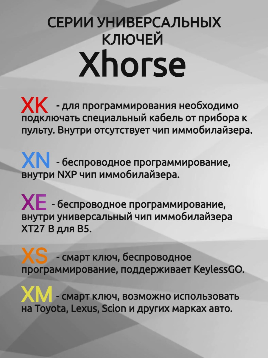 Ключ для программирования Xhorse VVDI XEB510EN