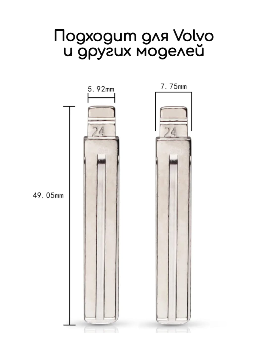 Набор лезвий из 5 штук VVDI / KD NE66 (#24) для Volvo