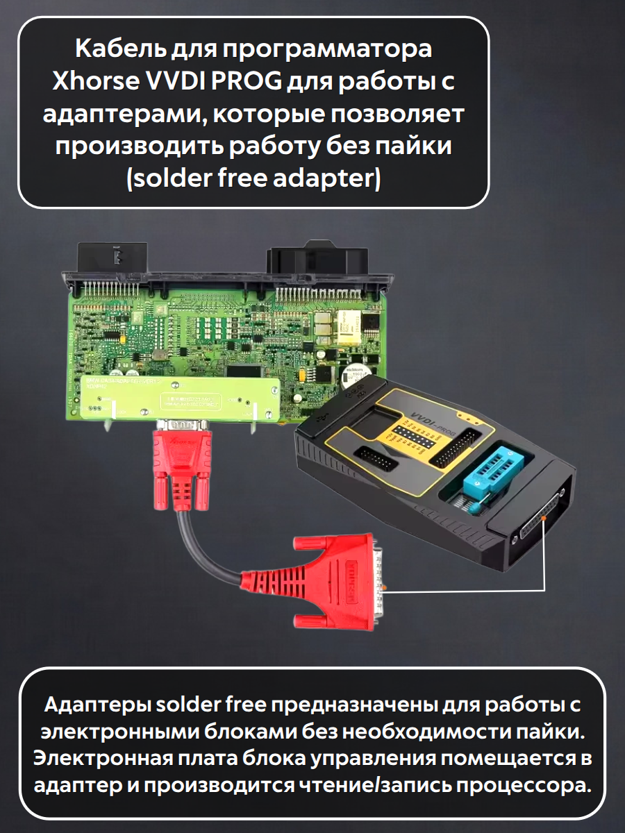 Кабель для программатора VVDI PROG для работы с адаптерами