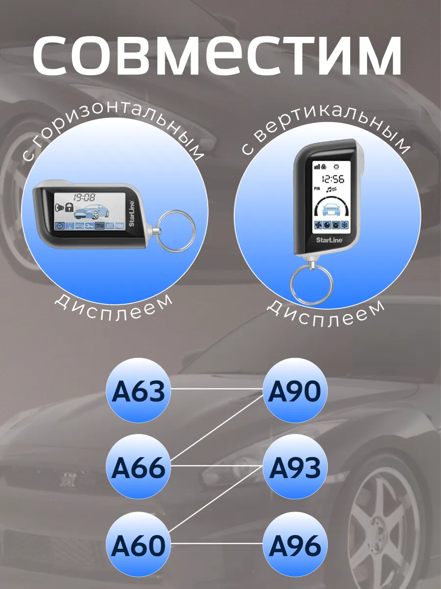 Корпус 2в1 для брелока сигнализации Старлайн A93