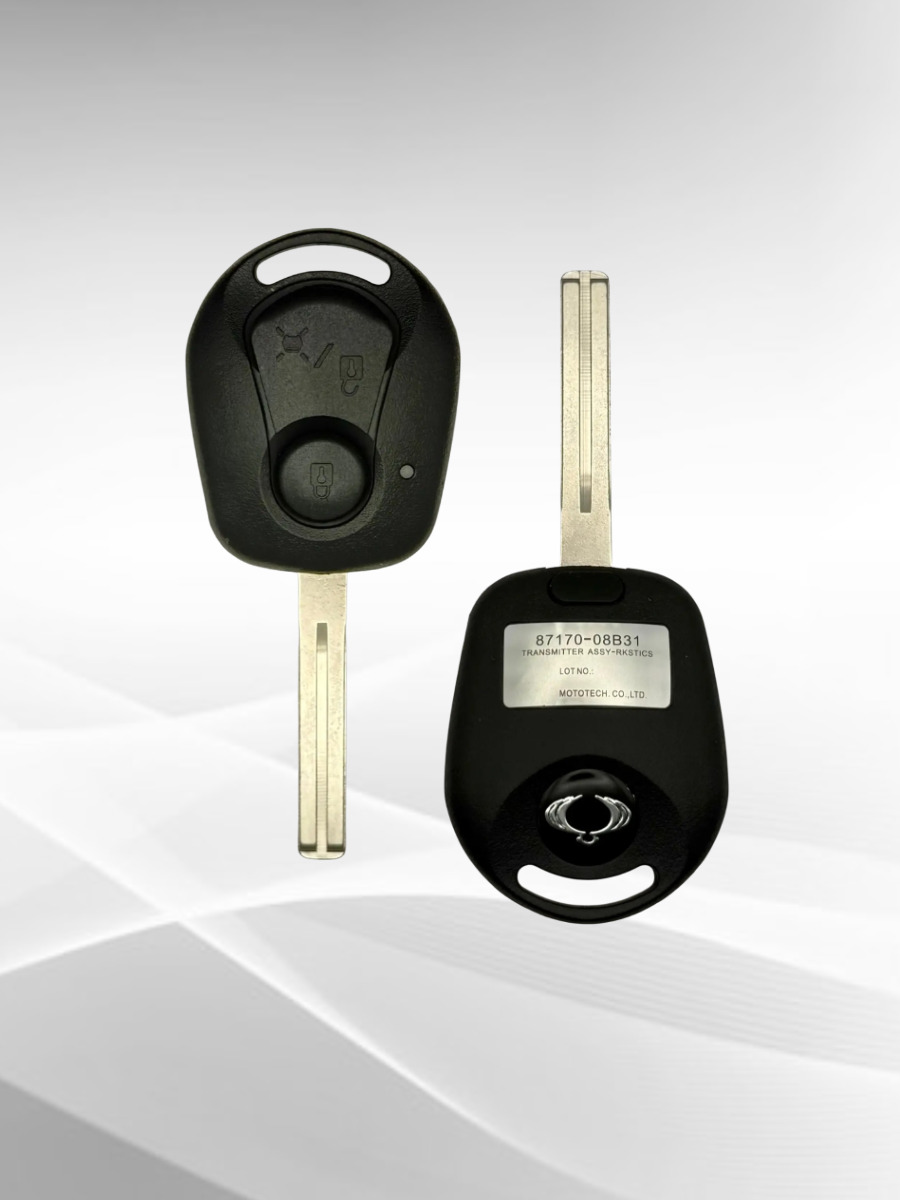 Смарт ключ зажигания с 2 кнопками для SsangYong с частотой 433mhz, лезвие TOY40