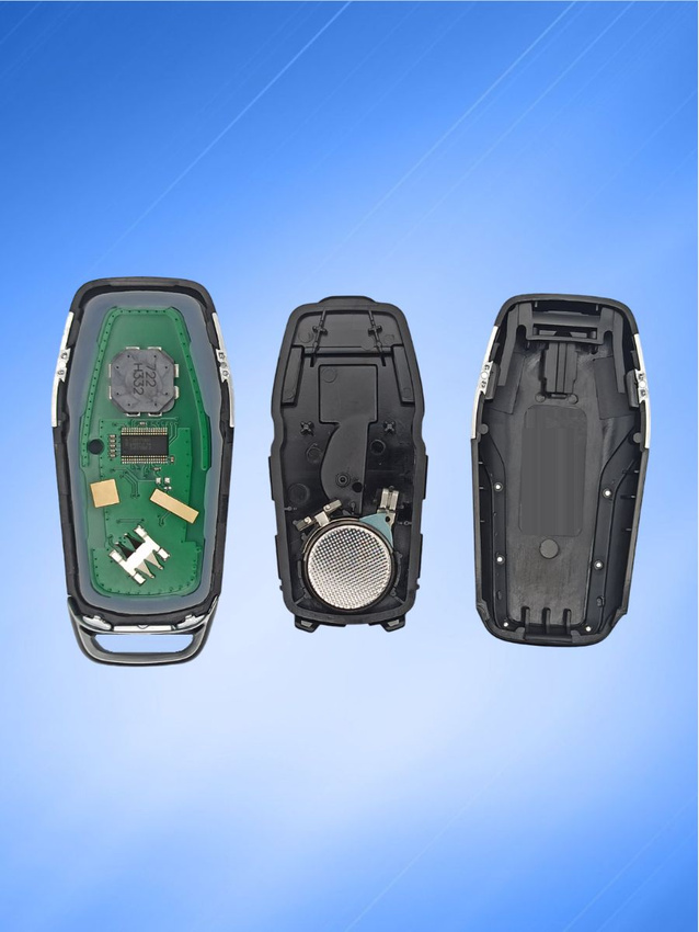 Смарт ключ зажигания для Ford MUSTANG с 4 кнопками с частотой 434 mhz и чипом ID49 с лезвием HU101 с системой Keyless Go