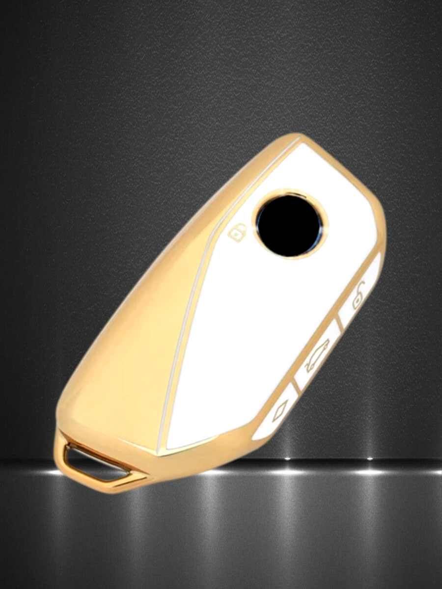 Чехол для СМАРТ ключа BMW БМВ новая модель 2023 года белый