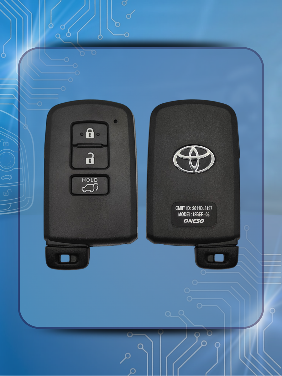 Корпус смарт ключа для Toyota Тойота (черный)