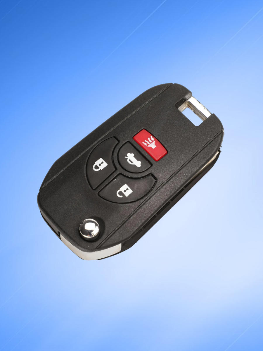 Корпус выкидного ключа с 3 кнопками +Panic для Nissan 