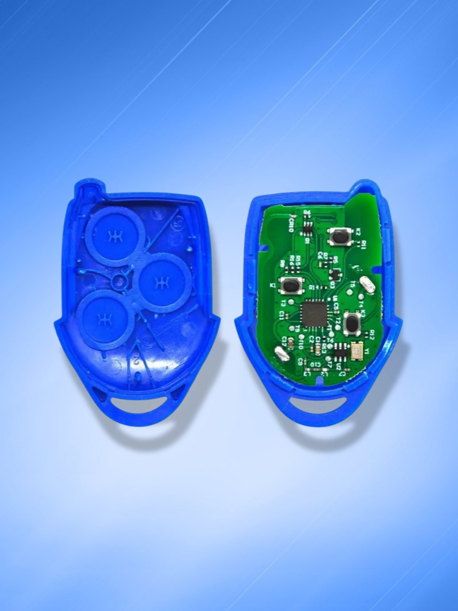 Простой ключ зажигания для Форд  Ford с 3 кнопками с частотой 433 Mhz и чипом 4D63 с лезвием FO21