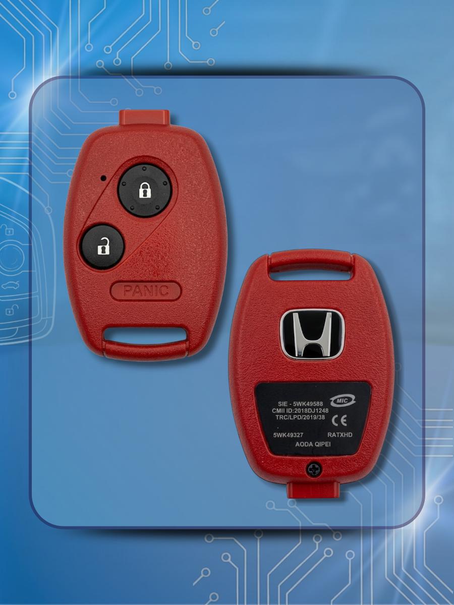 Корпус ключа с 2+panic! кнопками без лезвия для Honda/Хонда Accord / Civic / CRV /PILOT