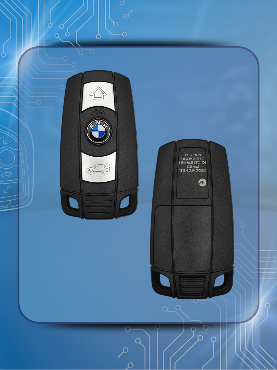 Корпус смарт ключа с 3 кнопками для BMW, корпус под батарейку