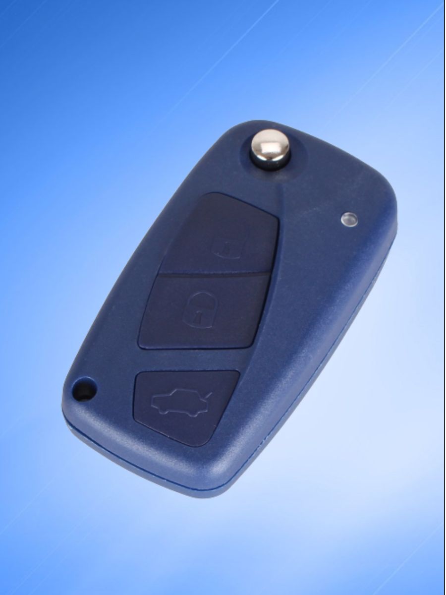 Корпус выкидного ключа с 3 кнопками для Fiat, синий