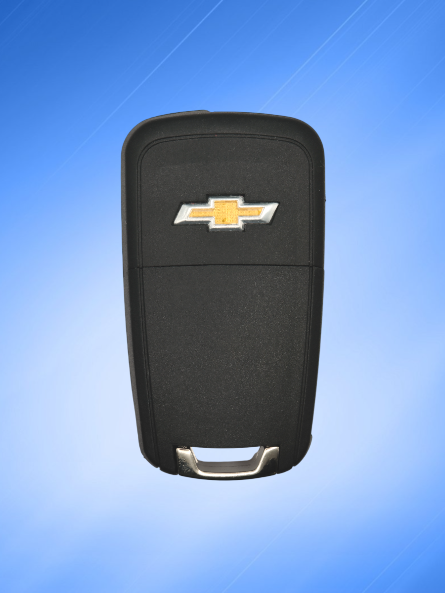 Выкидной ключ зажигания для Шевроле GM с 5 кнопками с частотой 433 mhz и чипом ID46 PCF7937 с логотипом