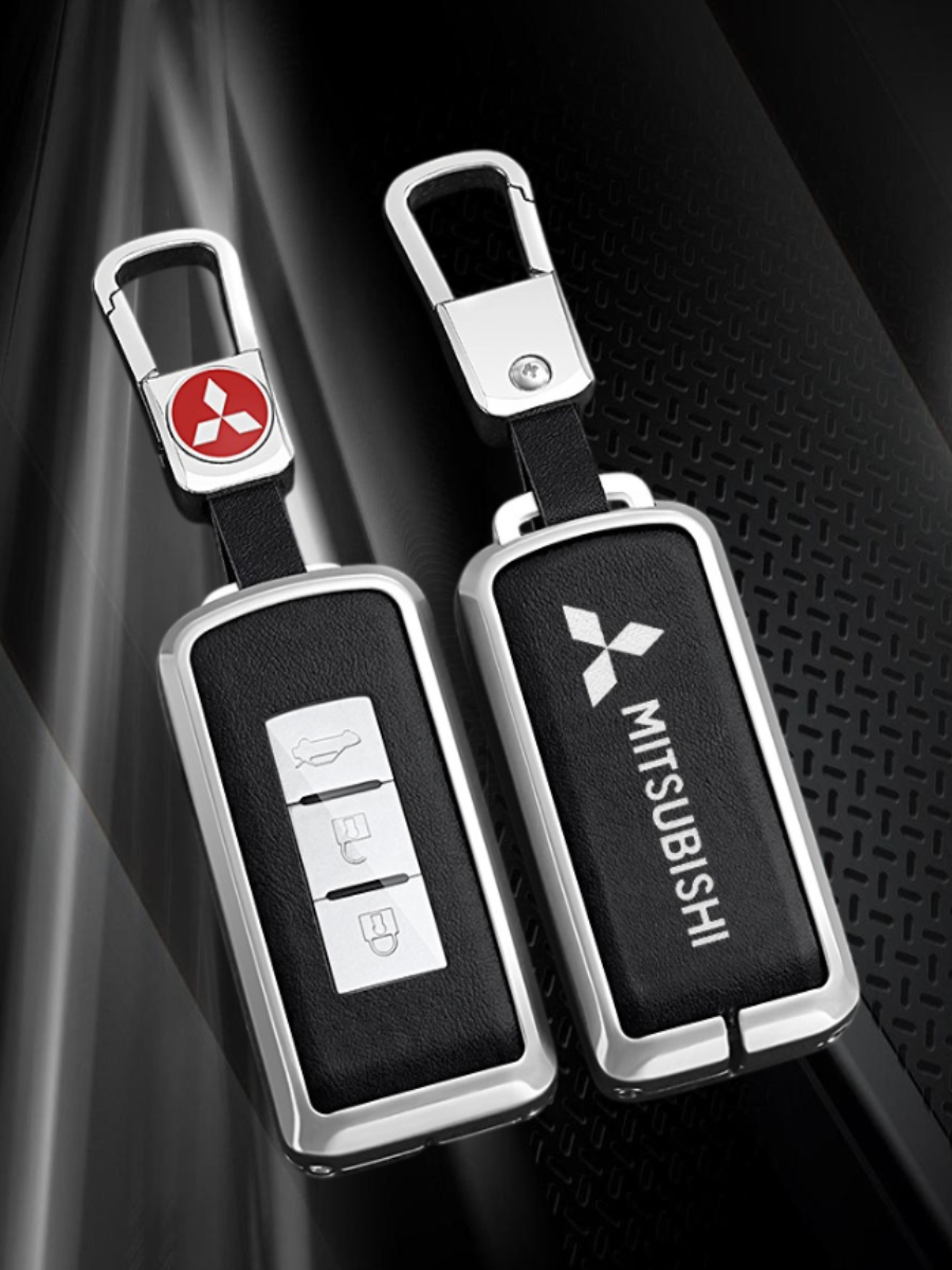 Чехол для смарт ключа Mitsubishi 3 кнопки (черный нюд)