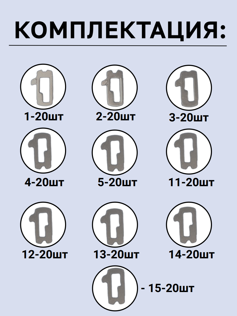 Автомобильные пины-секреты для замков FORD HU101