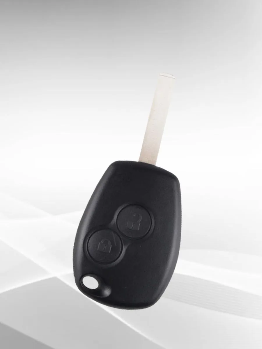 Простой ключ зажигания для Renault с 2 кнопками с частотой 433 mhz и чипом PCF7361 4A AES с лезвием VA2