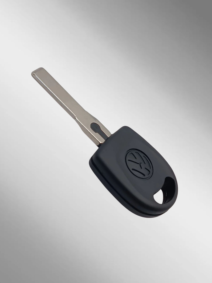 Заготовка с местом под чип для Volkswagen с лезвием HU66, с логотипом (1шт.) 