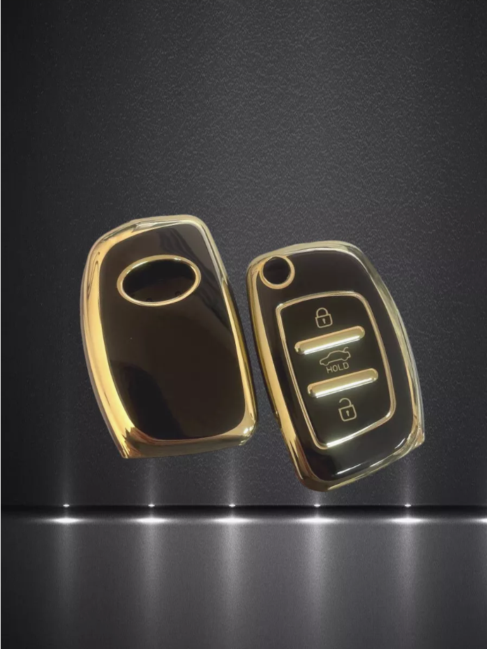 Чехол на ключ HYUNDAI 3 кнопки черный