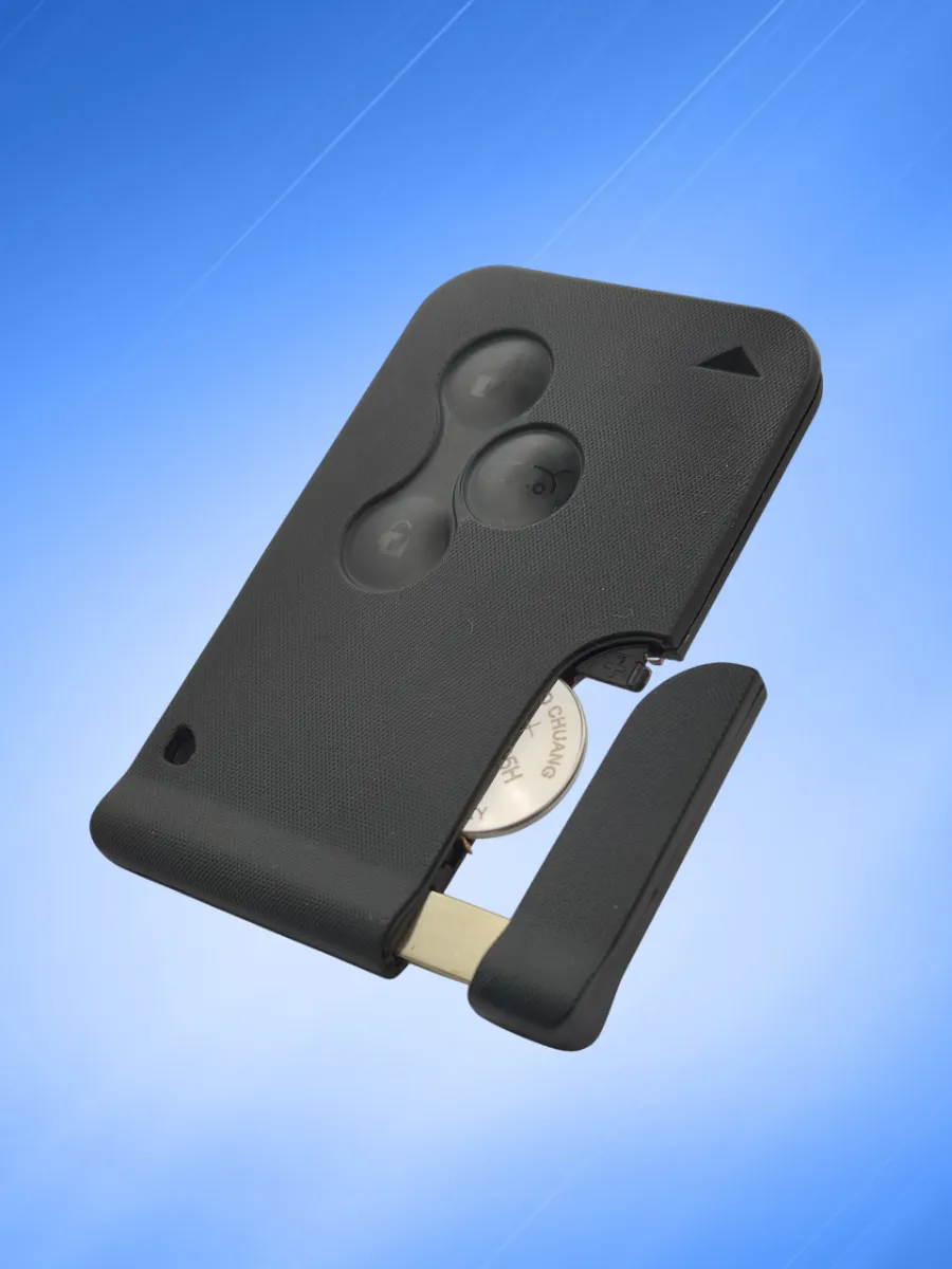 Смарт карта - ключ для Рено с 3 кнопками с частотой 433 mhz без логотипа