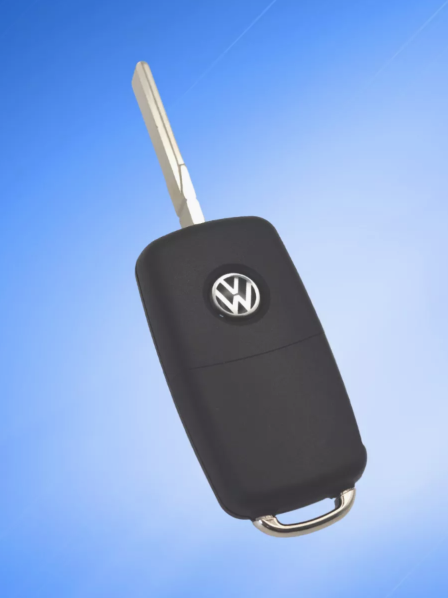 Выкидной ключ зажигания для Фольксваген с 3 кнопками с частотой 434 mhz и с чипом ID48 с логотипом