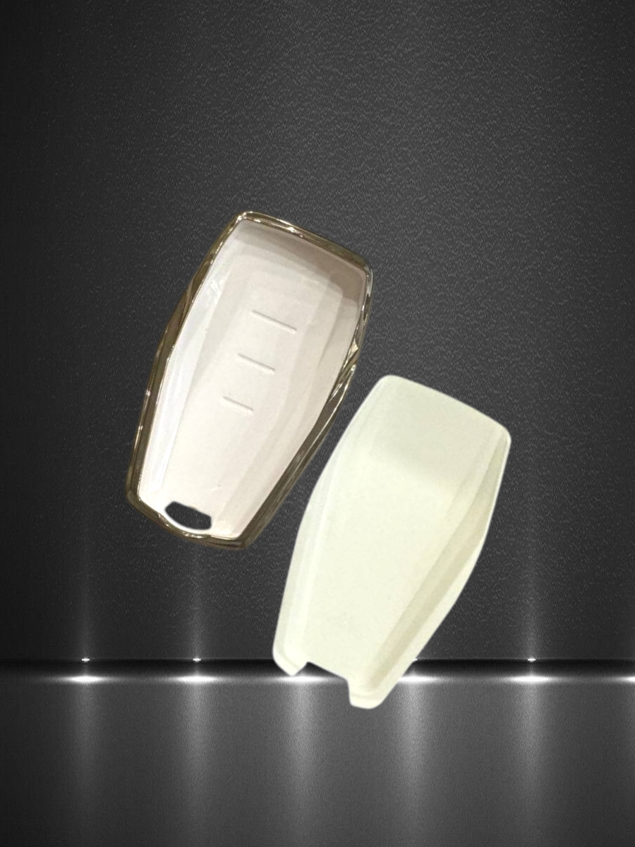 Чехол для смарт ключа GEELY 4 кнопки белый