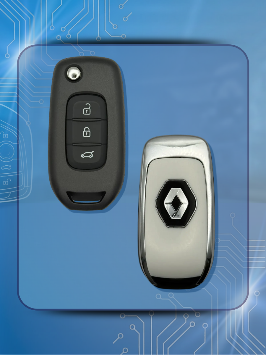 Корпус ключа для Renault с 3 кнопками, лезвие VA2