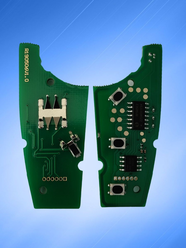 Выкидной ключ зажигания для Ford Transit до 2016г с 3 кнопками с частотой 433 mhz и чипом 4D83 с лезвием HU101