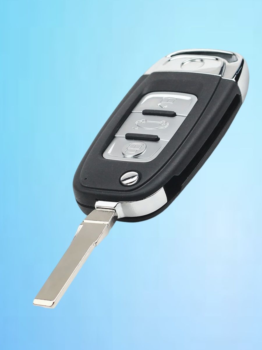 Выкидной модифицированный ключ зажигания для VW / Фольксваген с 3 кнопками с частотой 434 mhz  и чипом ID48