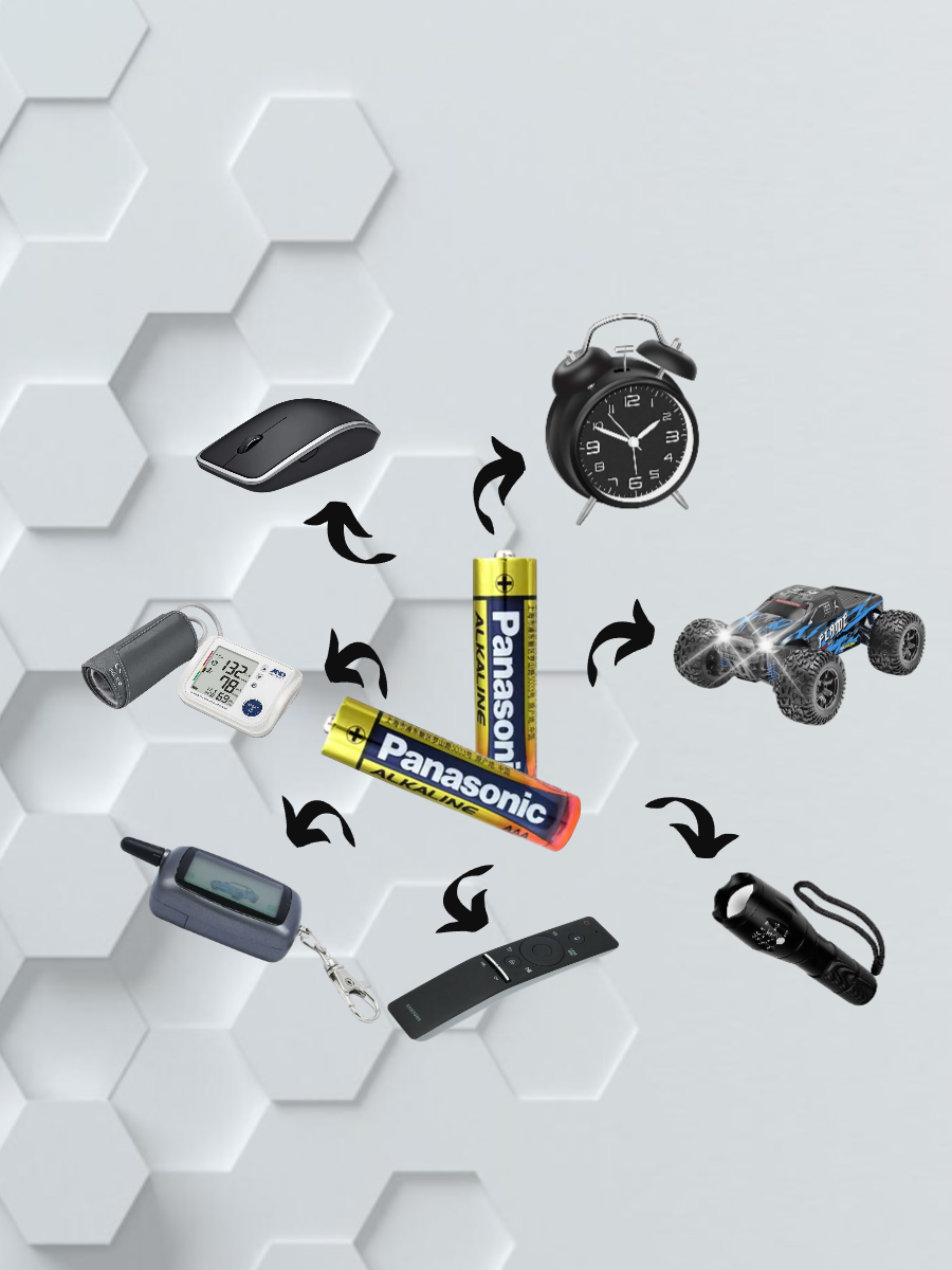 Батарейка Panasonic алкалиновая AAA 2 шт.