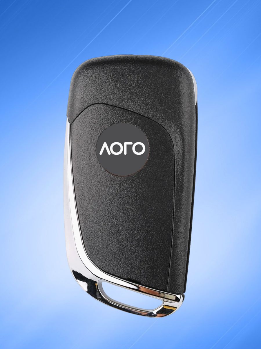 Выкидной ключ зажигания для LADA с 3 кнопками с частотой 433 mhz и чипом ID46 (под Пежо)