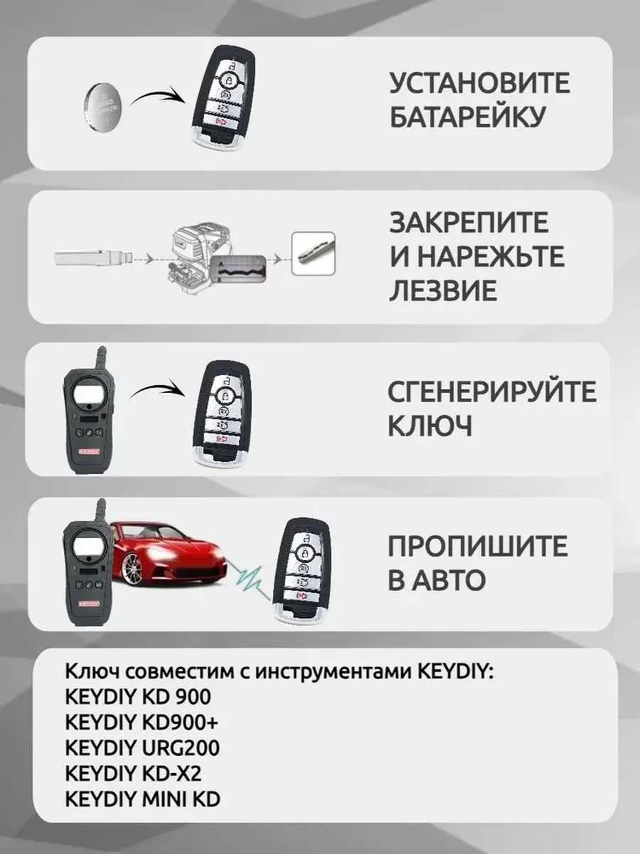 Ключ для программирования KEYDIY KD ZB25-3