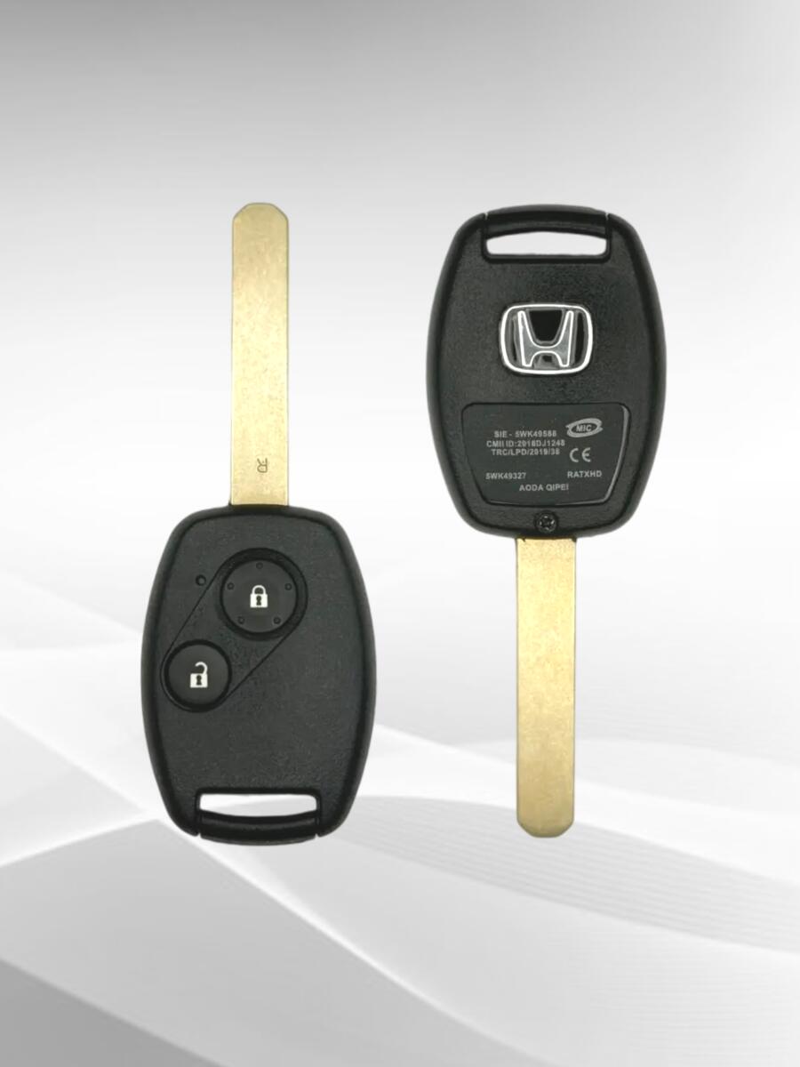 Ключ зажигания с 2 кнопками с частотой 433 mzh, для Honda CR-V/CIVIC/CITY /JAZZ