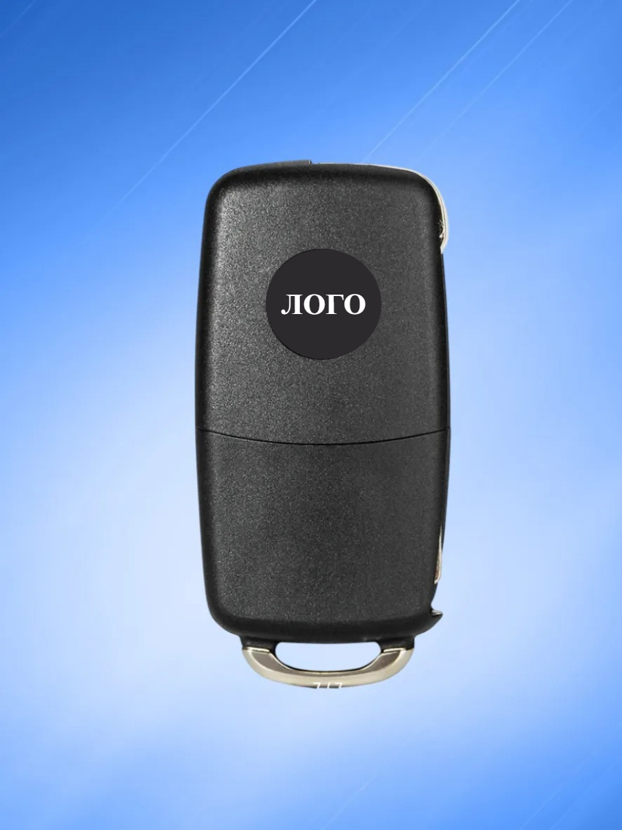 Корпус выкидного ключа зажигания для VW, батарейка на корпусе
