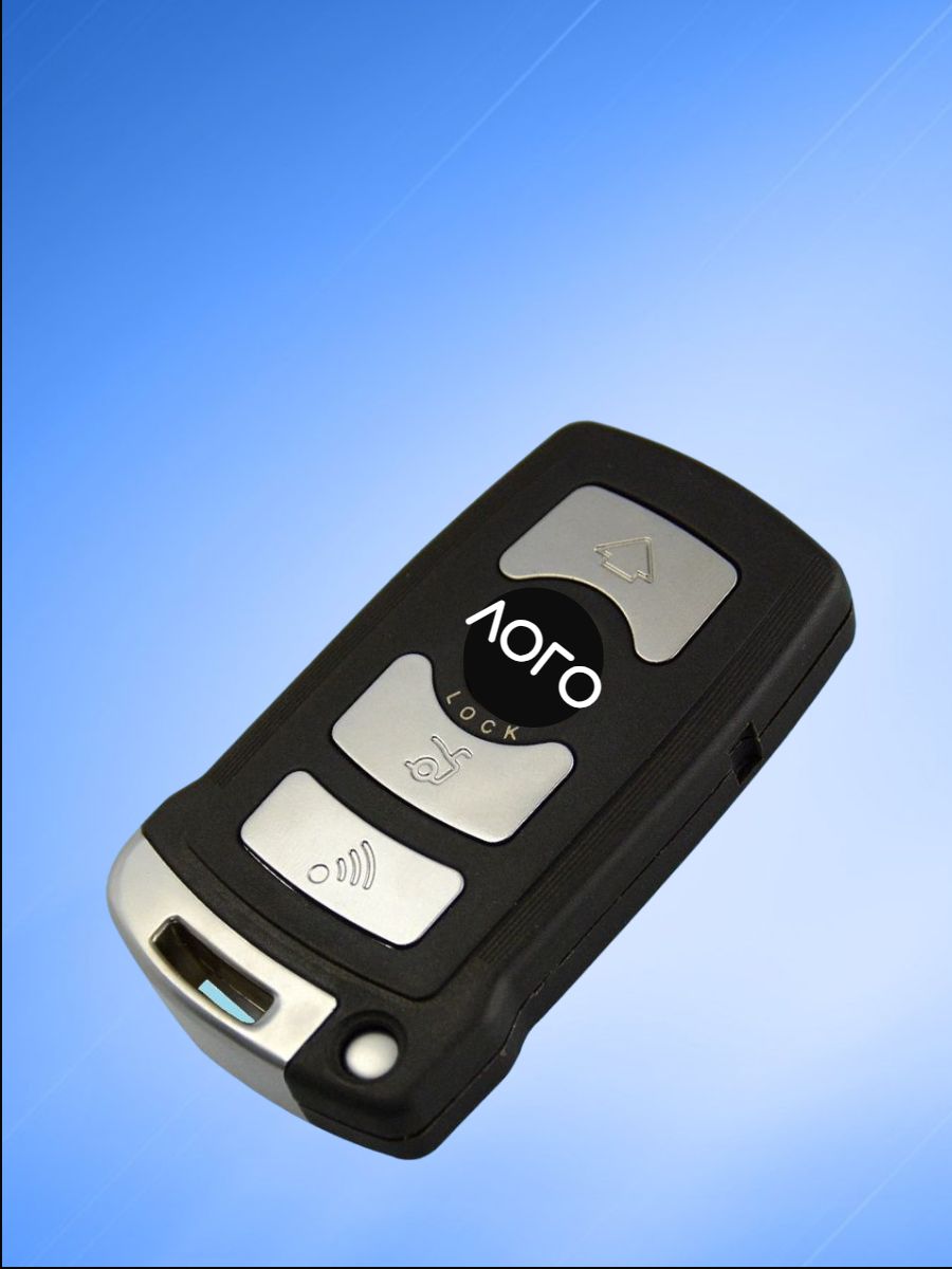 Корпус смарт ключа c 4 кнопками лезвие HU92 для BMW, корпус под батарейку