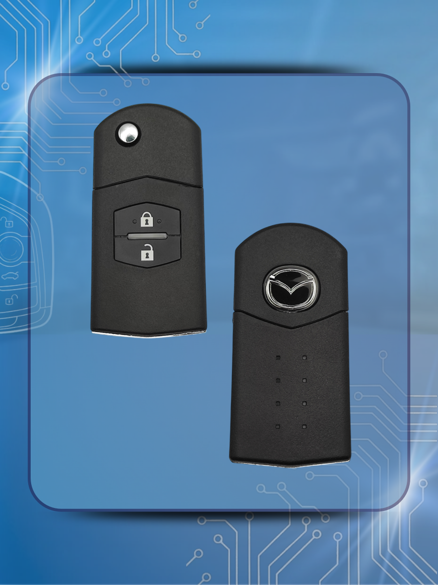 Корпус выкидного ключа с 2 кнопками для Mazda