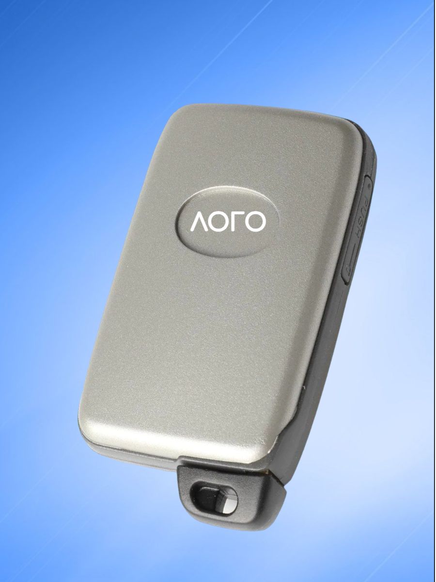 Корпус смарт ключа с 2 кнопками лезвие TOY48 для Toyota, серебристый