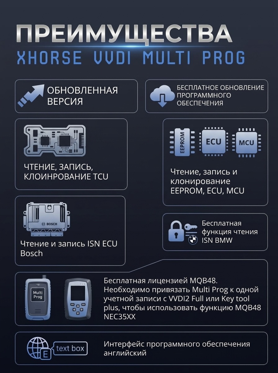  Универсальный программатор Xhorse VVDI Multi Prog