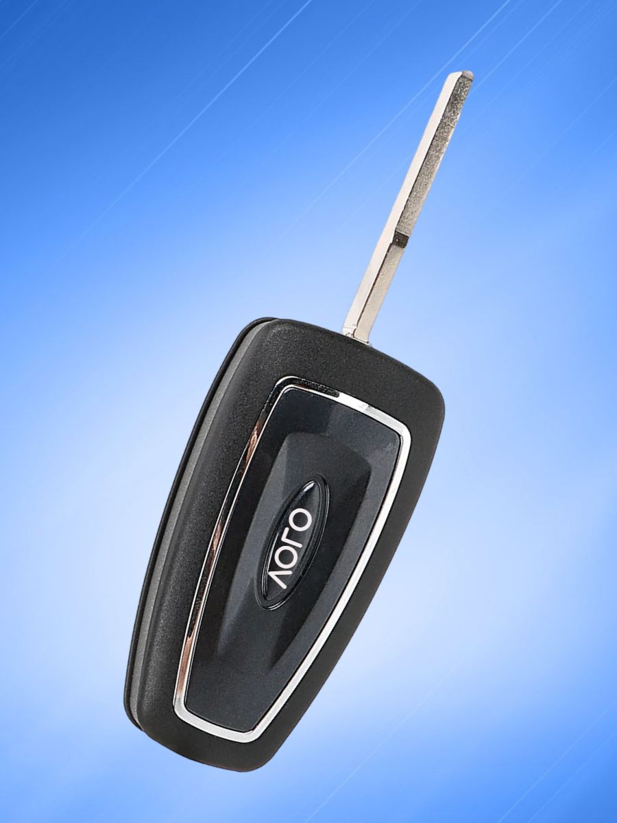 Выкидной ключ для Ford Focus 3 с 3 кнопками с частотой 433 mhz и чипом 4D63 6F 80 bit с лезвием HU101