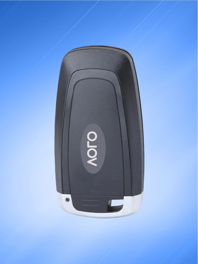 Смарт ключ зажигания для Ford с 2017+ с 4 кнопками с частотой 433 mhz и чипом ID49 с лезвием HU101 с системой Keyless Go