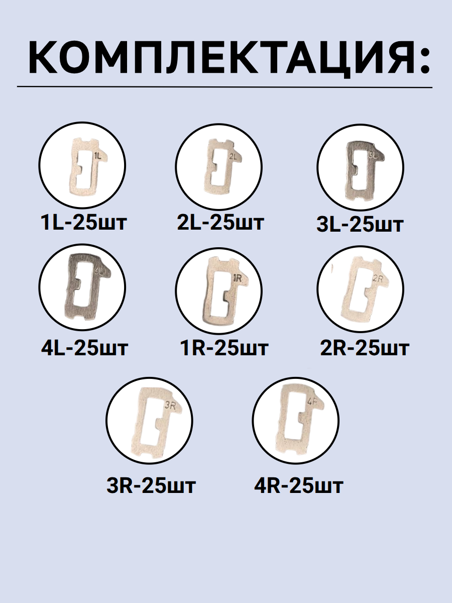 Автомобильные пины-секреты для замков OPEL HU100