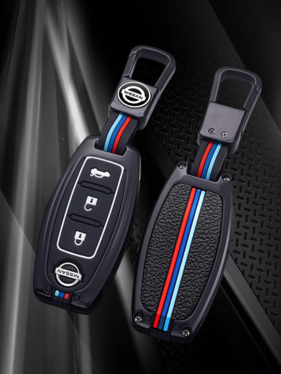 Чехол для смарт ключа Nissan 3 кнопки (черный нюд)
