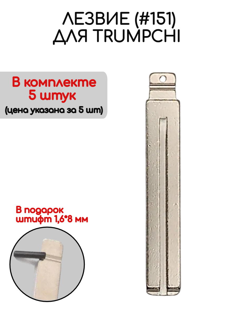 Набор лезвий из 5 штук (#151) для GAC Trumpchi