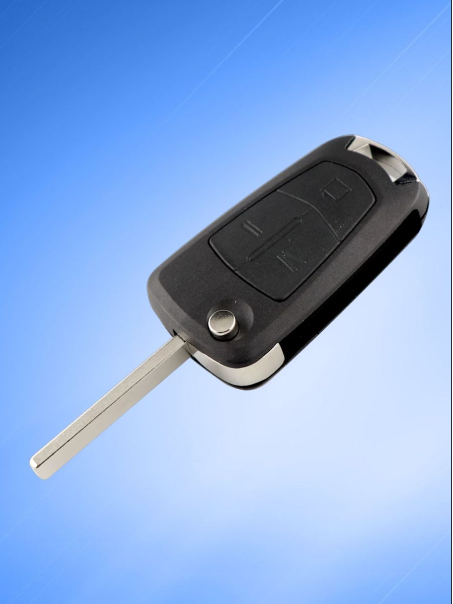 Корпус выкидного ключа с 3 кнопками для Opel, черный