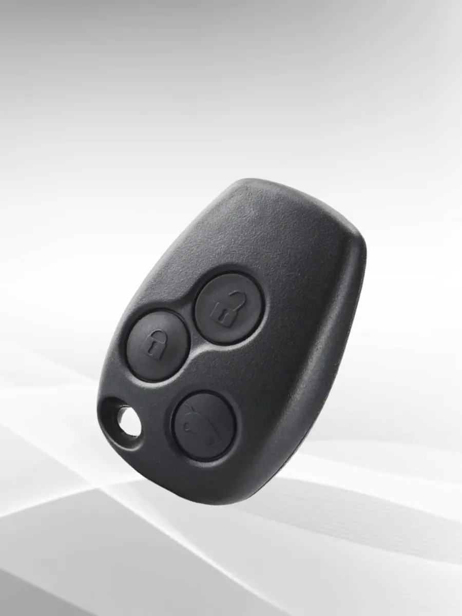 Простой ключ зажигания для Renault с 3 кнопками с частотой 433 mhz и чипом PCF7361 4A AES лезвия в комплекте