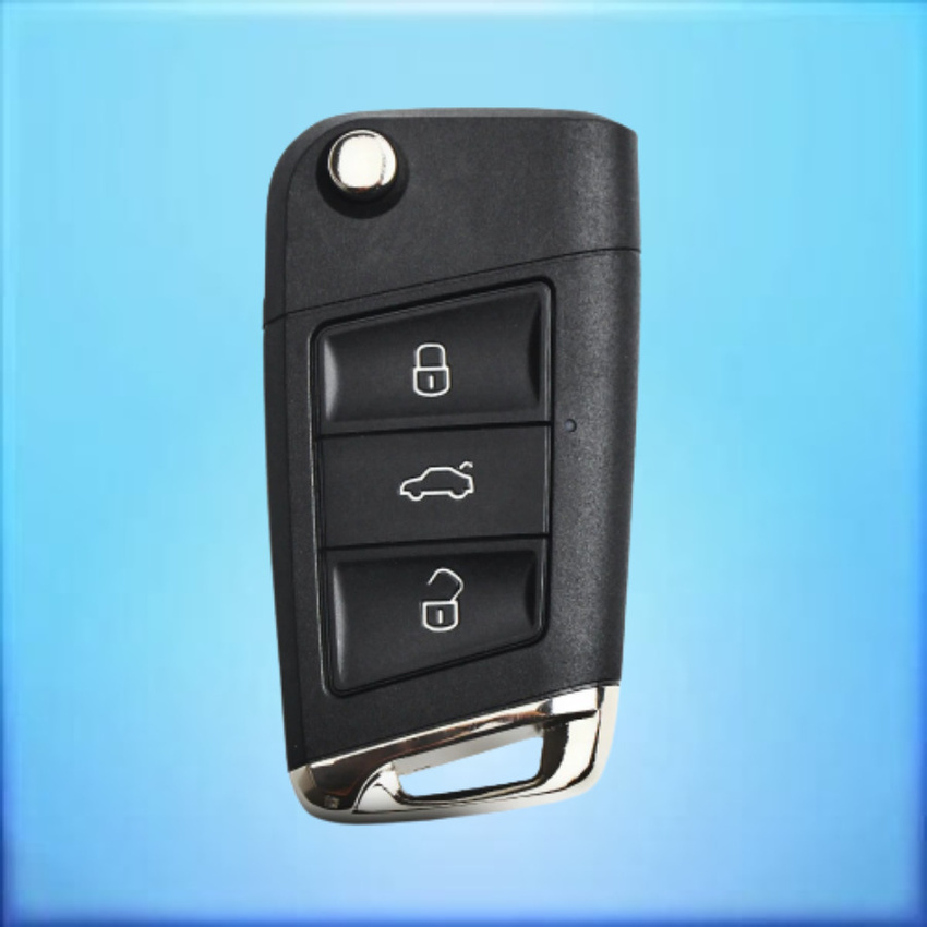 Корпус выкидного ключа с 3 кнопками для Фольксваген / VW / Volkswagen