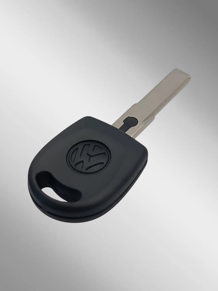 Заготовка с местом под чип для Volkswagen с лезвием HU66, с логотипом (1шт.) 