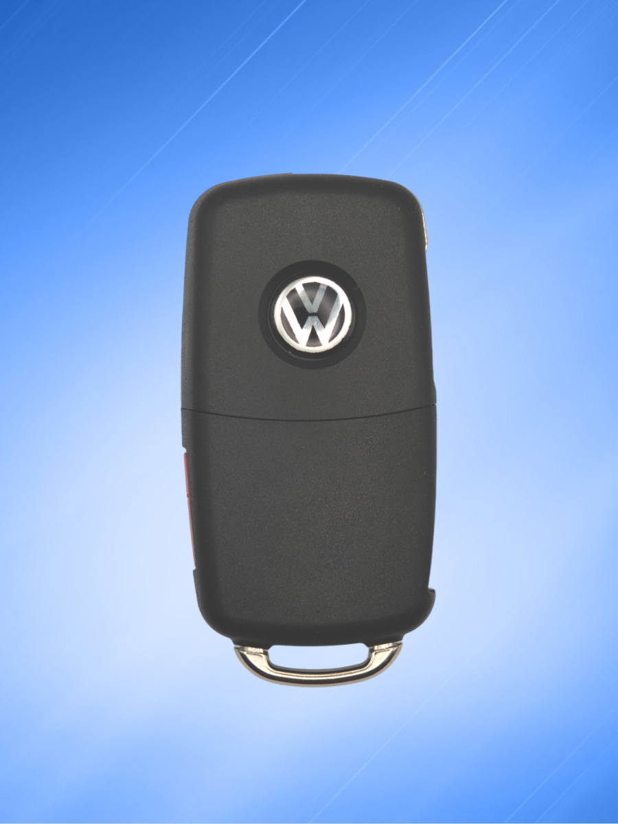 Выкидной ключ зажигания для Фольксваген / VW Passat (RK45A) с 3 кнопками +panic с частотой 315 mhz и чипом MQB48