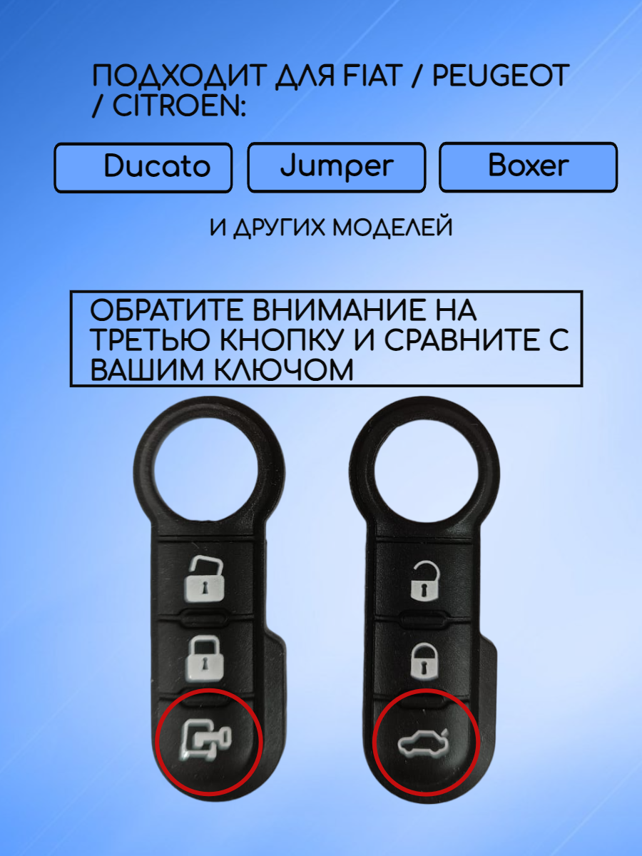 Кнопки для Фиат Пежо Ситроен Fiat