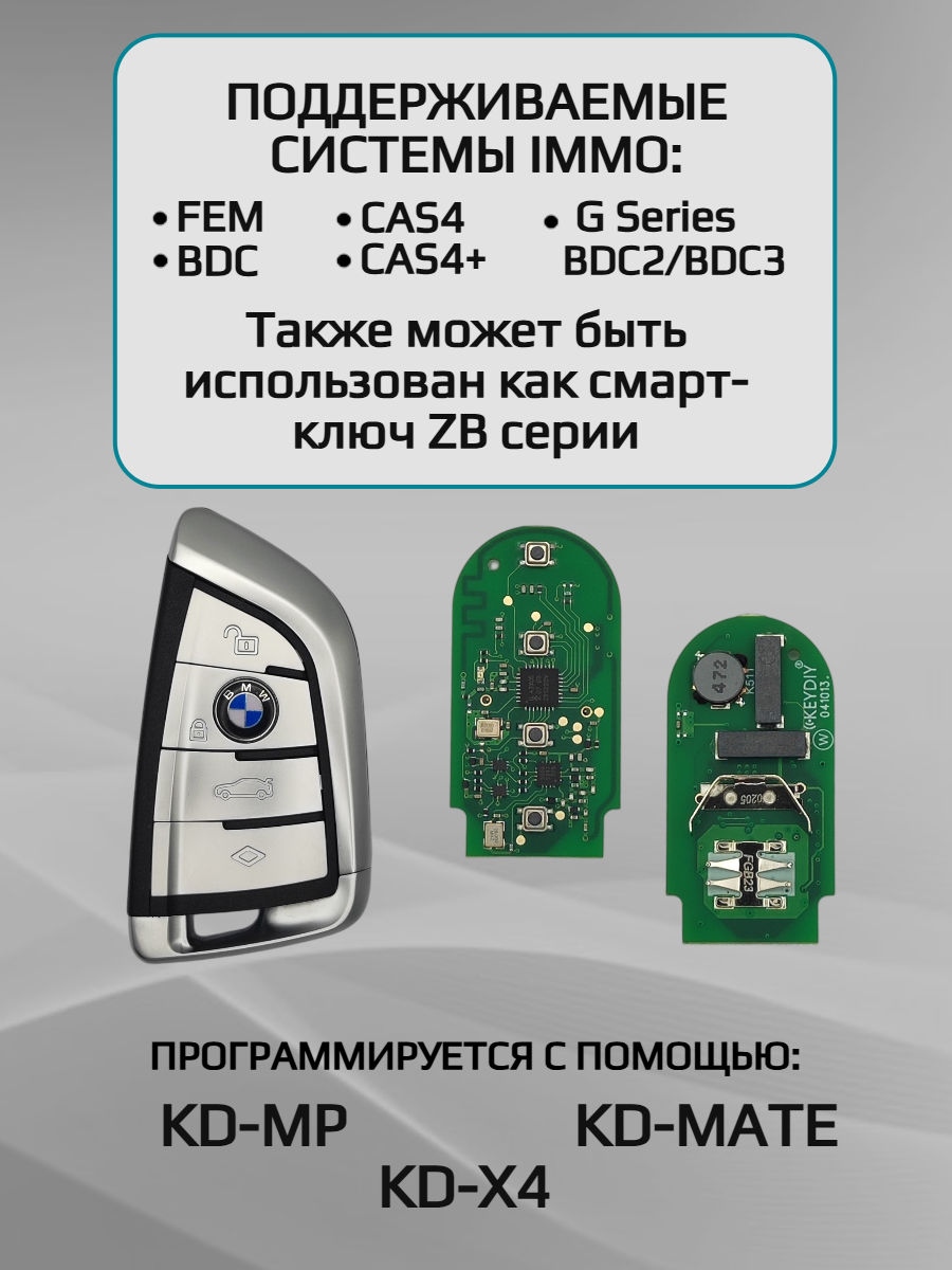 Ключ для программирования 4 кнопки KEYDIY FGB23 