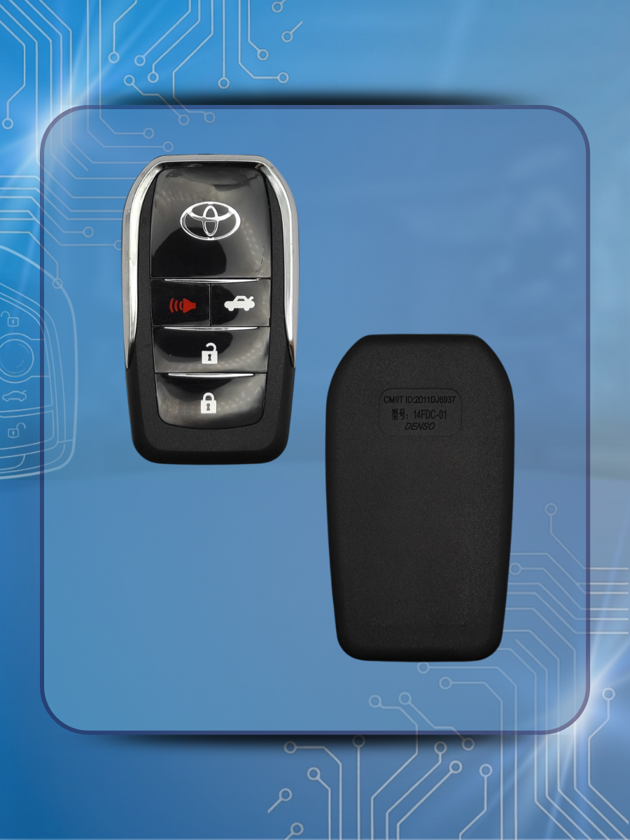 Выкидной корпус ключа зажигания c 3 кнопками +PANIC для Тойота / Toyota; тип лезвия TOY43