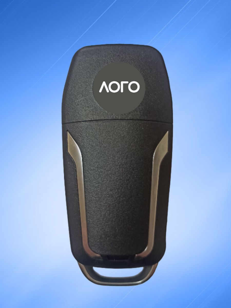 Выкидной ключ зажигания для LADA с 3 кнопками с частотой 433 mhz и чипом ID46 (под Форд)
