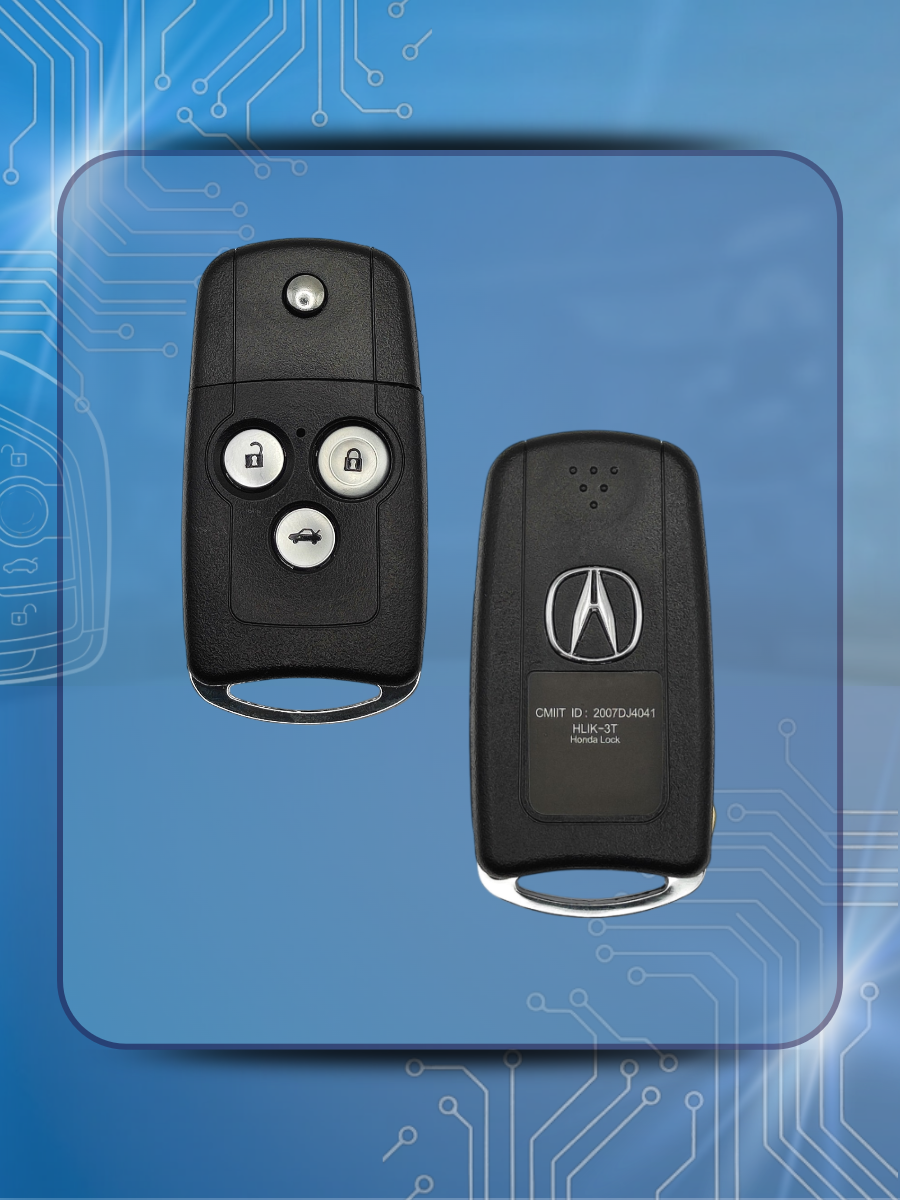 Выкидной корпус ключа зажигания с 3 кнопками для Acura; Лезвие HON58R