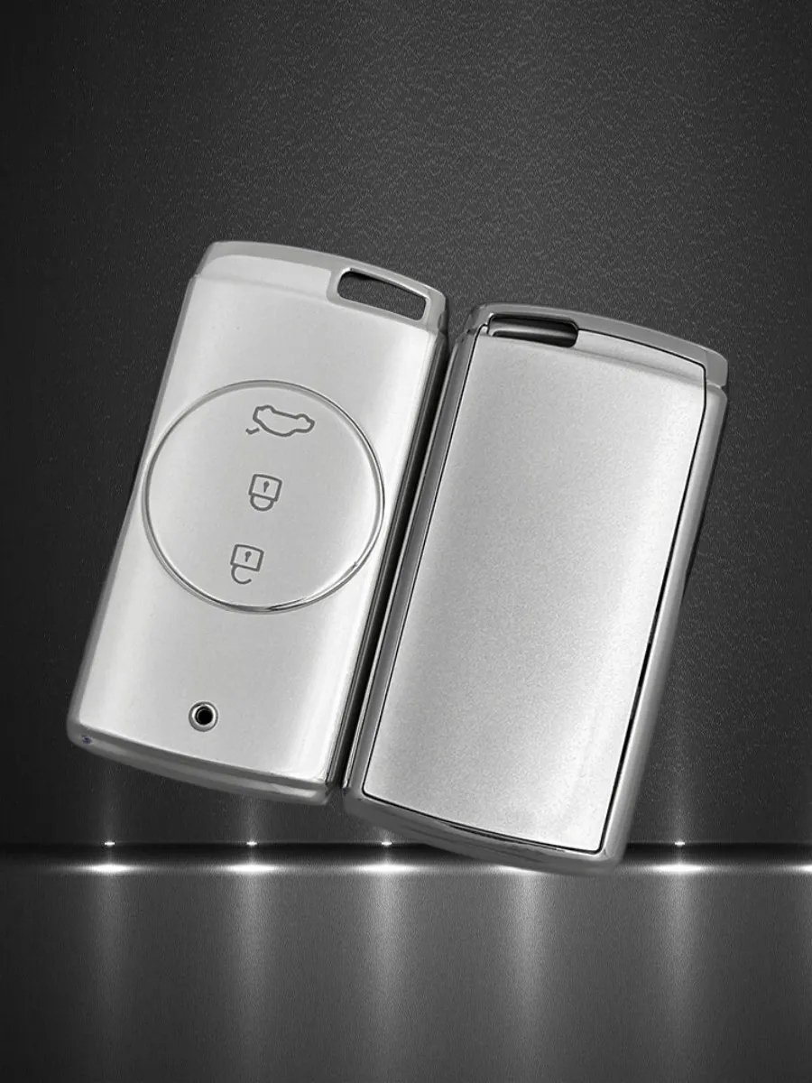 Чехол для ключа Chery Tiggo Exeed (черный кристалл)